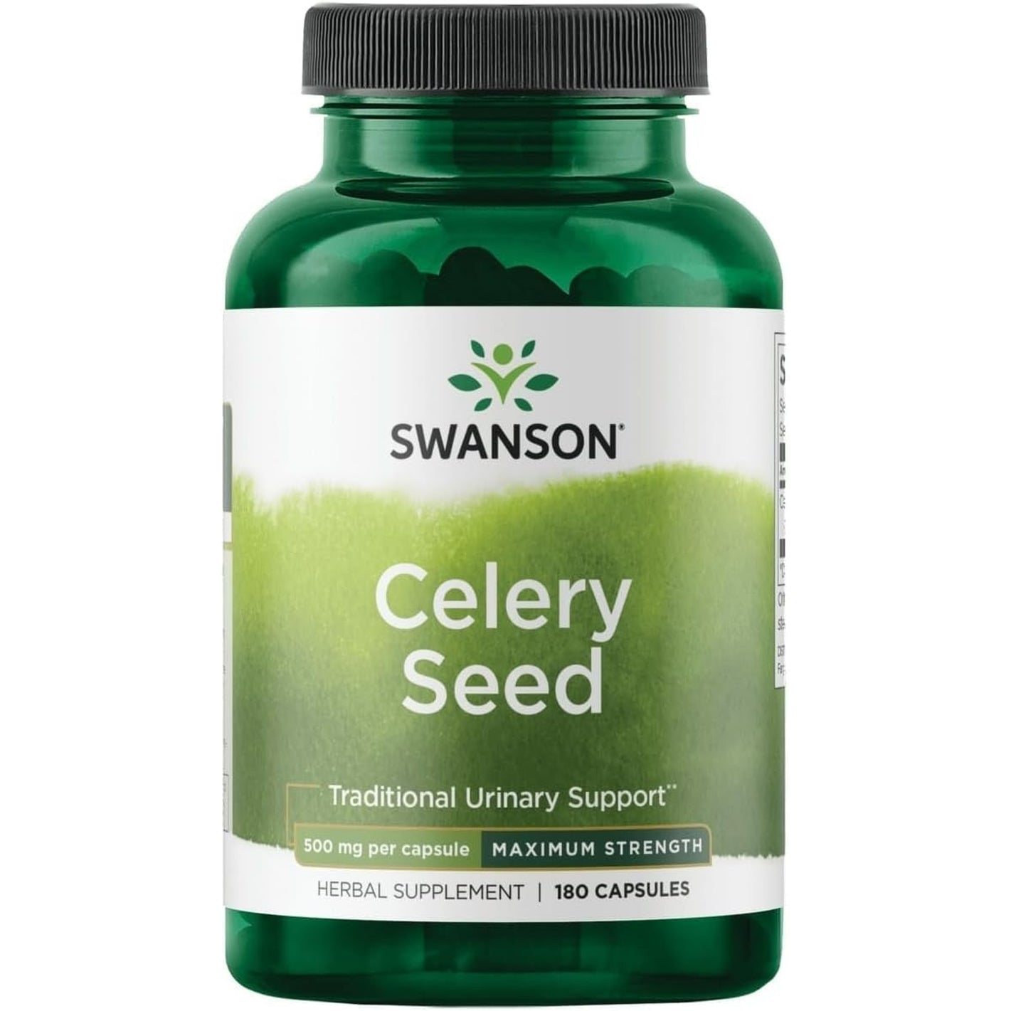 Swanson - Celery Seed Maximum Strength - Antioxidant Support (500 Mg 180 Capsules)(1 Pack)