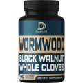 DEDICAD 12In1 Wormwood Black Walnut Clove Capsules - Immune, and Mood Support - 3 Month Supply - 90 Vegan Capsules