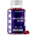 Vitamatic Melatonin 20Mg Gummies for Adults, 30 Servings - 60 Count - Non-Habit Forming Supplement