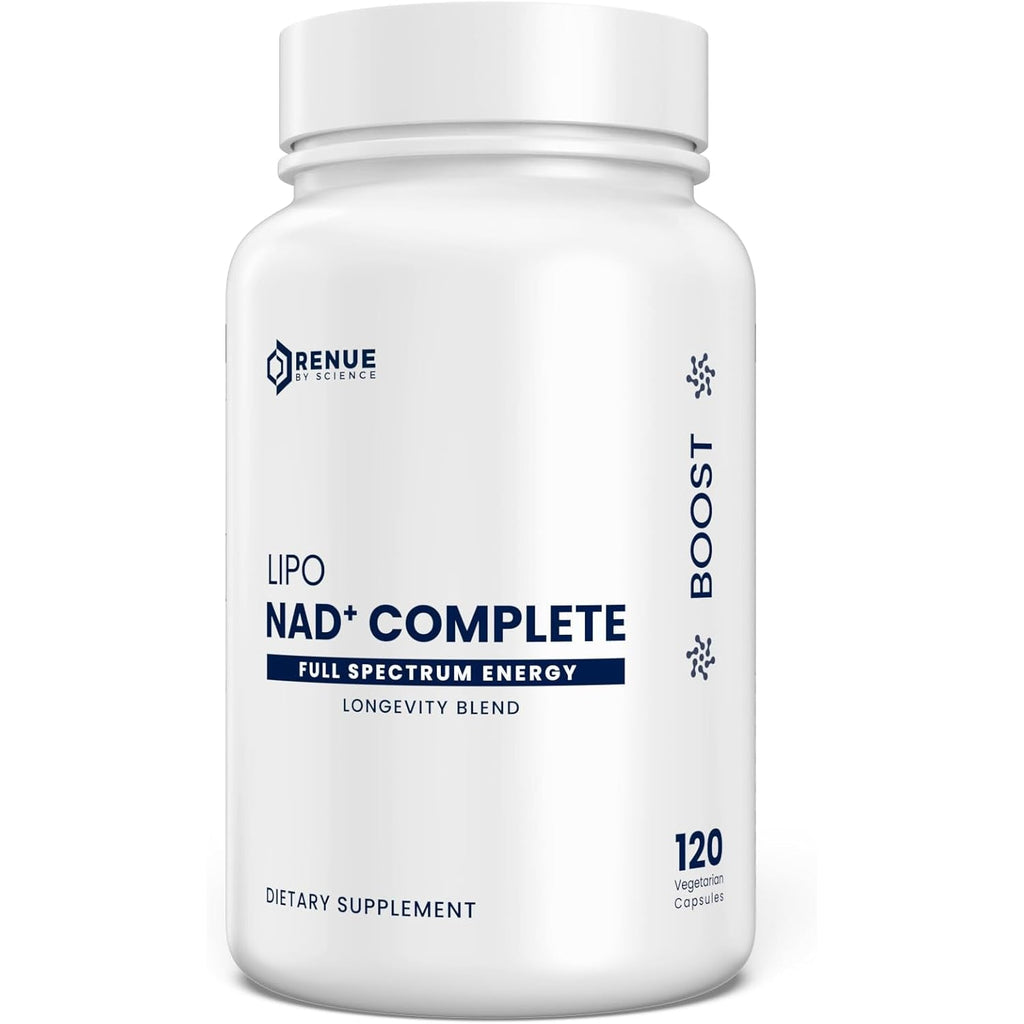 Renue by Science NAD+ Complete | 120 Liposomal NAD Supplement Capsules with NMN, NR & Trigonelline - 310Mg NMN & 160Mg NAD per Serving | Bioavailable Formula for Increased Absorption | Made in the USA