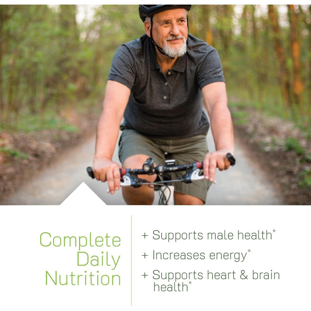 Irwin Naturals Men'S Living Green Liquid-Gel Multi - 70 Essential Nutrients, Full-Spectrum Vitamin Supplements for Men, Wholefood Blend - Promotes Brain & Adrenal Support - 90 Liquid Soft-Gels