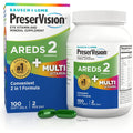 Preservision AREDS 2 + Multivitamin, #1 Eye Doctor Recommended Brand, 2-In-1 Eye Vitamin with Lutein, Zeaxanthin, Zinc, and Vitamin C, D & E, 100 Softgels