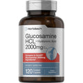 Horbäach Glucosamine HCL | with Hyaluronic Acid | 2000Mg | 120 Coated Caplets | Non-Gmo & Gluten Free Supplement