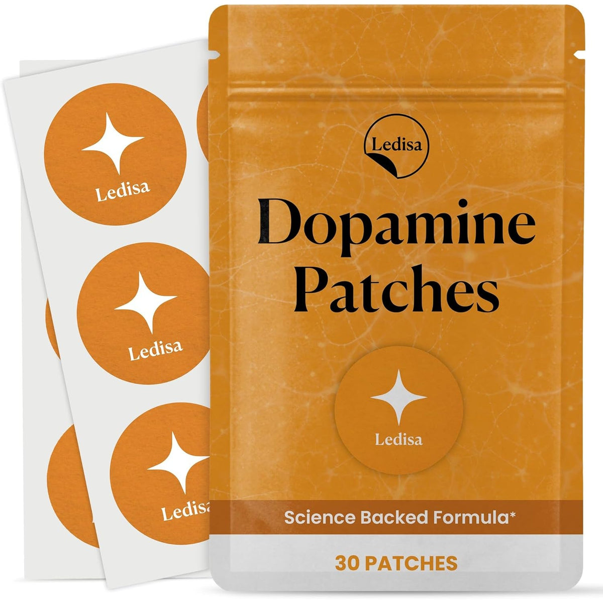Dopamine Patches | Mood & Positivity | with Lion’S Mane, Rhodiola Rosea, Ginkgo Biloba, 5-HTP | Dopamine & Serotonin Balance for Women and Men | 30 Days Supply