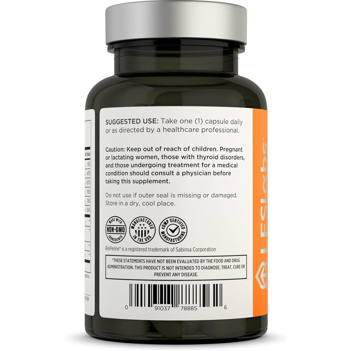 LES Labs Thyroid Support – Metabolic Health, Thyroid Hormone Production, Energy & Focus – Iodine, L-Tyrosine, Ashwagandha, Selenium & Turmeric – Non-Gmo Supplement – 60 Capsules