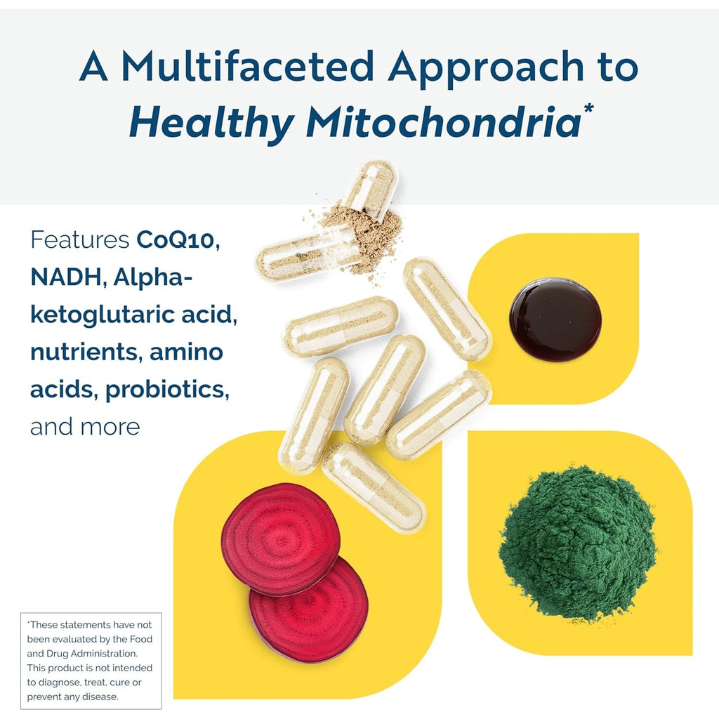 Researched Nutritionals ATP Supplements for Cellular Health & Energy Support - ATP Fuel - Vitamin E, Coq10 & NADH to Promote Mental Clarity & Healthy Mitochondria (150 Capsules)