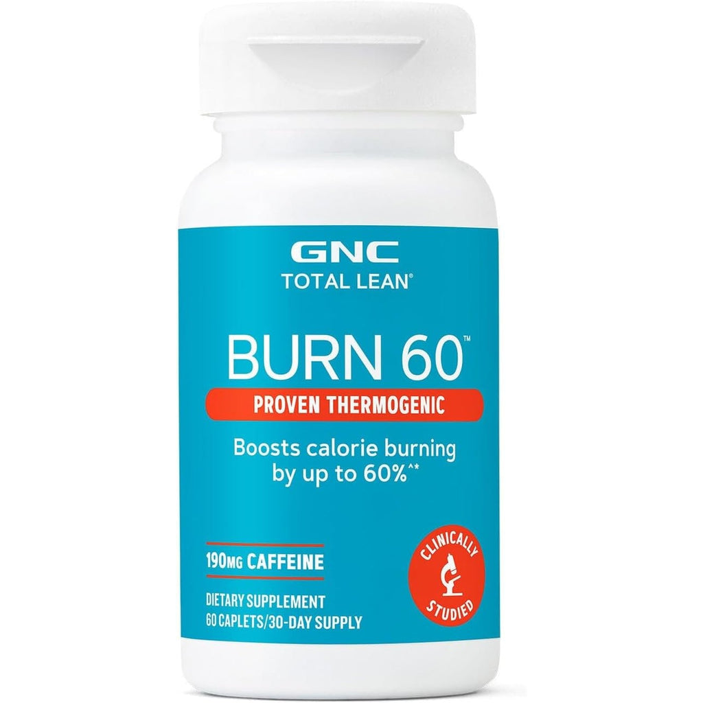 GNC Total Lean Burn 60, Clinically Proven Thermogenic Formula, 30 Servings