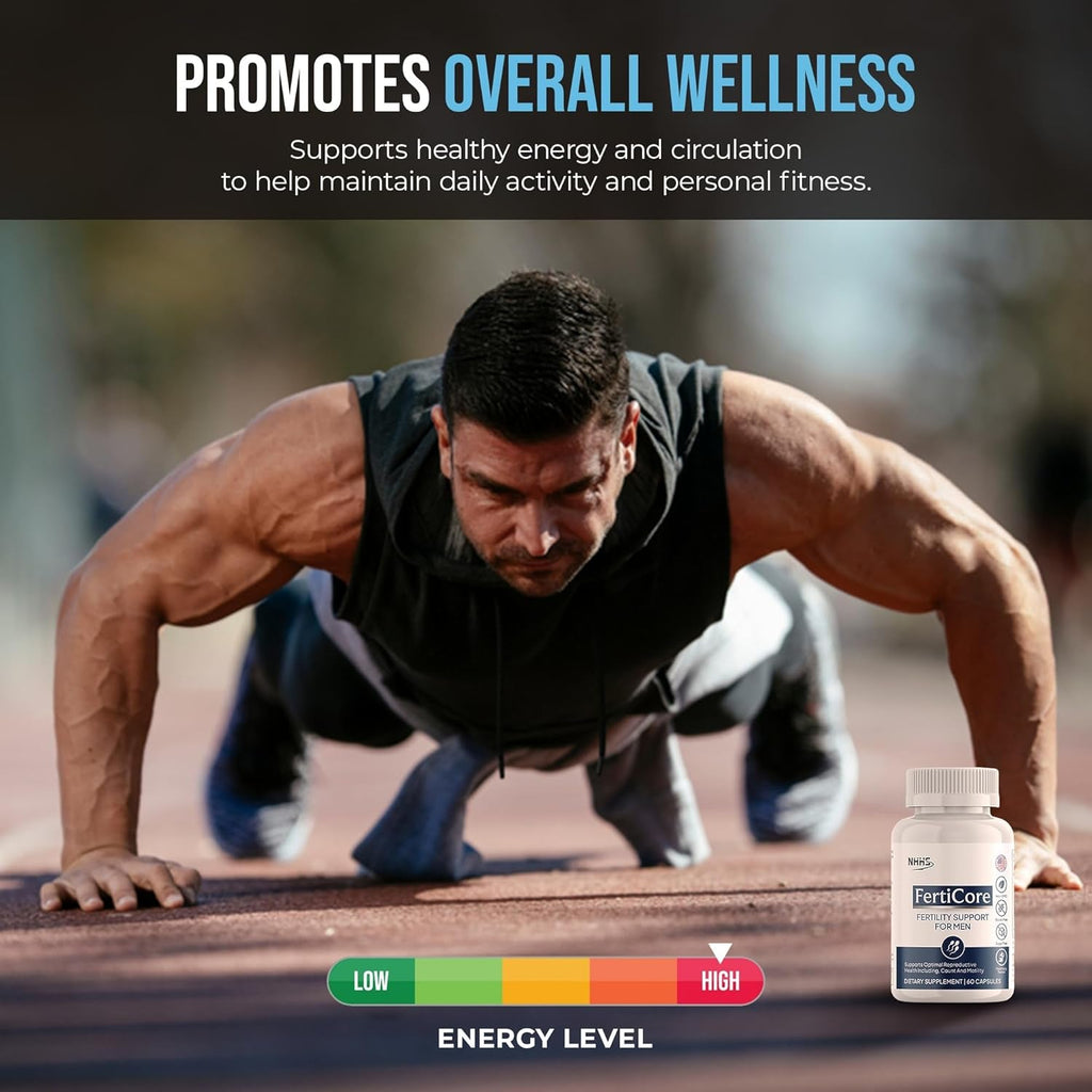 Ferticore – Men’S Fertility & Reproductive Wellness Supplement – Supports Sperm Health, Motility & Vitality – with Vitamins, Minerals, Amino Acids & Antioxidants – Made in USA, 60 Capsules