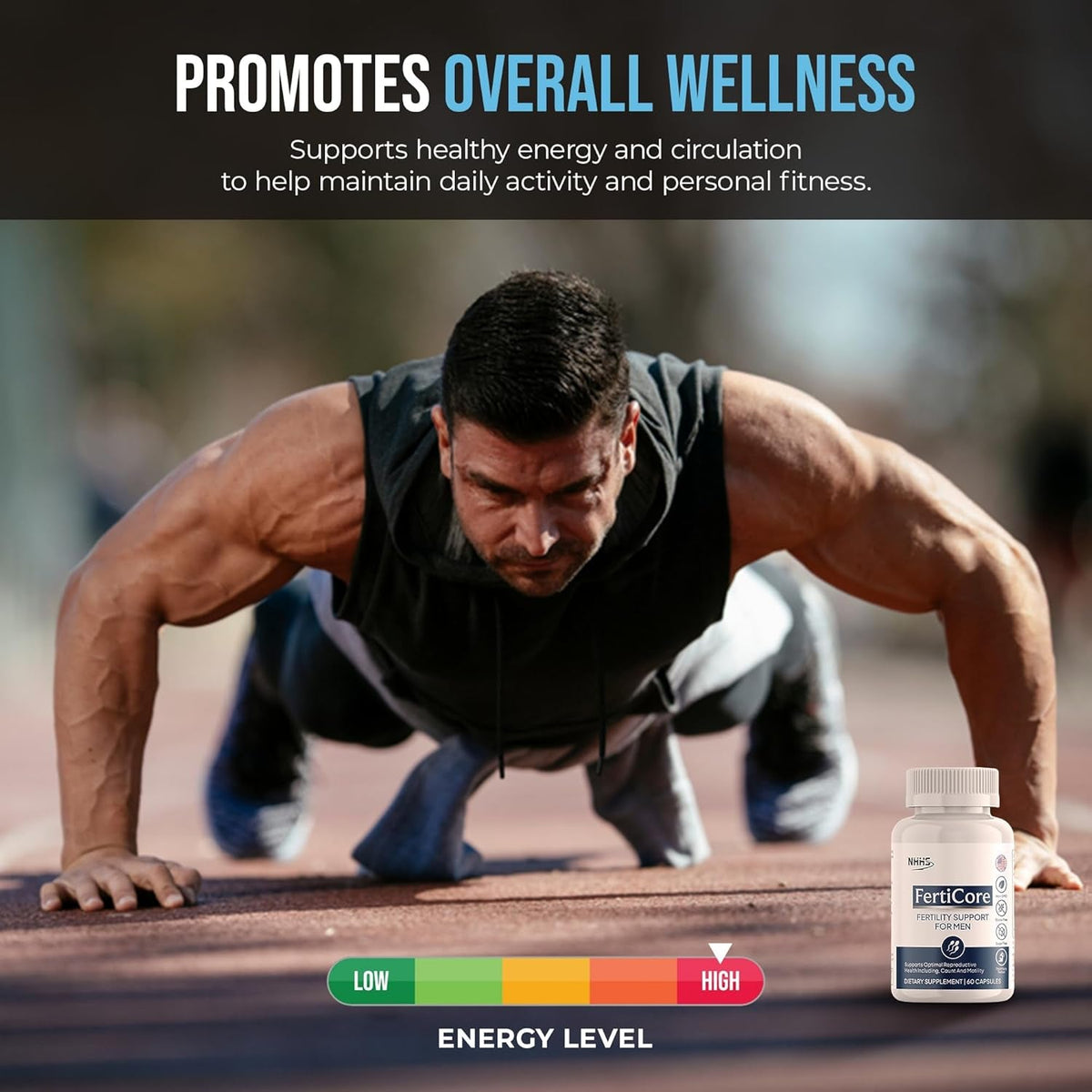 Ferticore – Men’S Fertility & Reproductive Wellness Supplement – Supports Sperm Health, Motility & Vitality – with Vitamins, Minerals, Amino Acids & Antioxidants – Made in USA, 60 Capsules