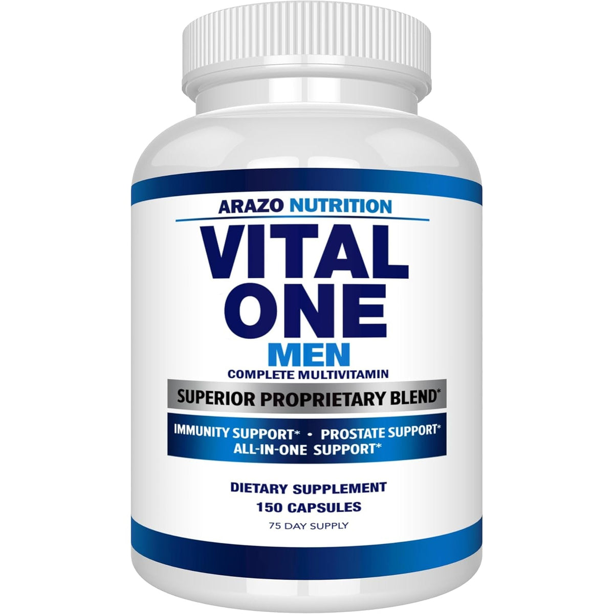Arazo Nutrition Vital One Multivitamin for Men – Daily Wholefood Supplement - 150 Vegan