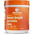 Zammex Pure Grass Fed Beef Bone Broth Protein Powder, 20G Protein, Hydrolyzed Collagen Supplement for Healthy Skin, Nails, Hair, Joints, Non-Gmo, Gluten Free, Paleo & Keto Friendly, Great in Soup