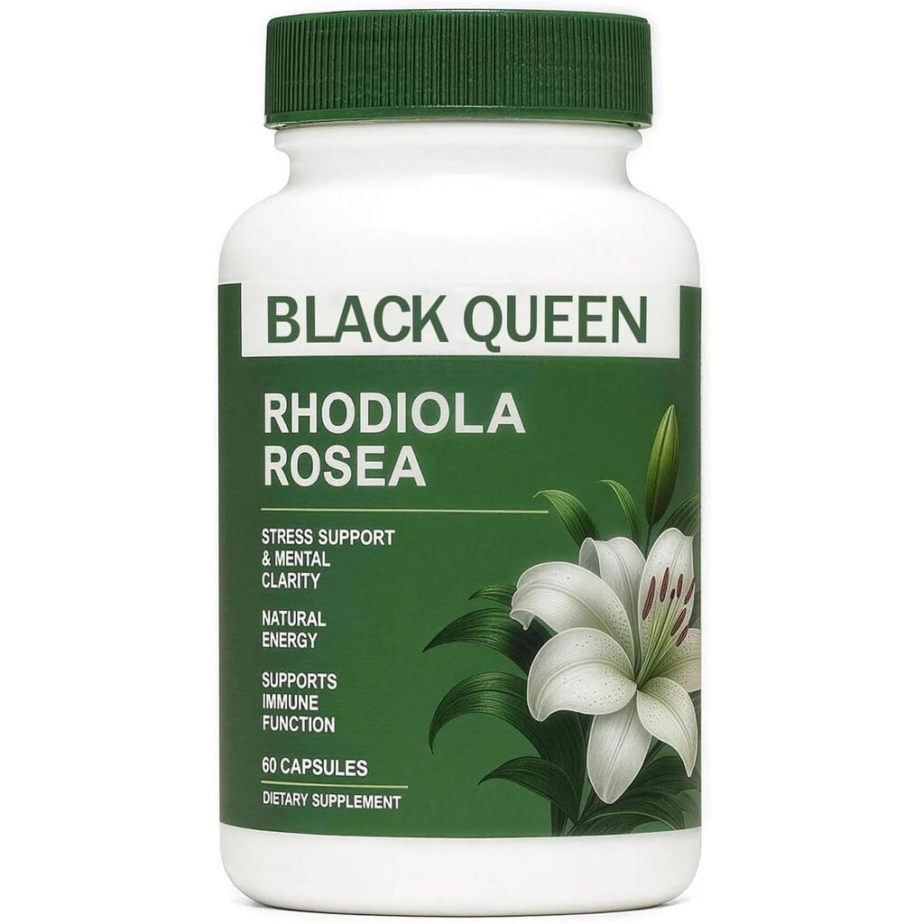 Black Queen Rhodiola Rosea Capsules 500Mg - 60 Capsules