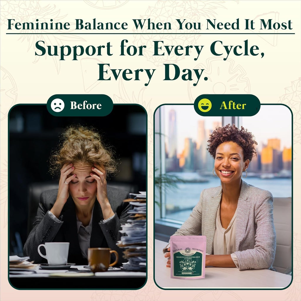 Premium Feminine Balance Gummies Women - Pineapple Gummies for Women Ph Probiotic and Immune Support Vegan Gluten Free 60 Gummies 30 Servings