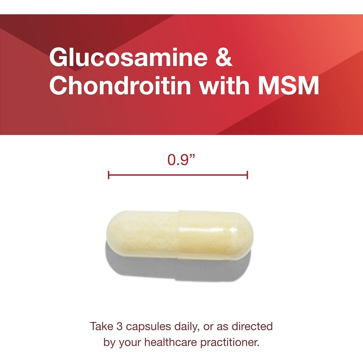 PROTOCOL for LIFE BALANCE Glucosamine & Chondroitin with MSM - Joint Support* - Chondroitin MSM Supplement - Non-Gmo & Dairy Free - 180 Veg Caps