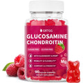 Glucosamine Chondroitin Gummies with MSM & Elderberry Extra Strength 3000MG - Joint Support, Antioxidant Immune Support Supplement for Adults, Men & Women - 90 Raspberry Gummies