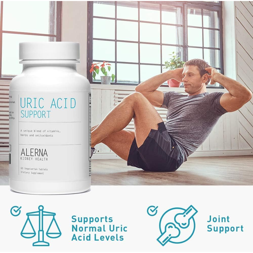 Uric Acid Support Dietary Supplement – Tart Cherry, Celery Extract, Turmeric & Quercetin – Joint Comfort Supplement with Antioxidant Support – 60 Vegetarian Tablets