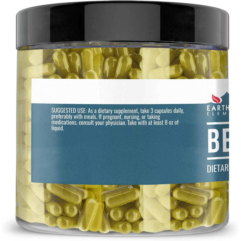 Earthborn Elements Berberine 200 Capsules, Pure & Undiluted, No Additives