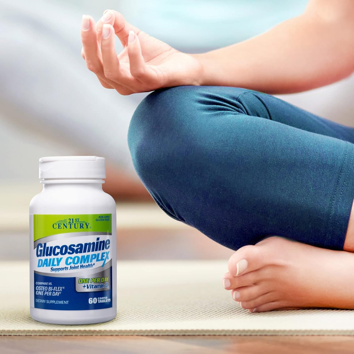 21St Century Glucosamine Daily Complex plus D Tablets, 60 Count (27708)