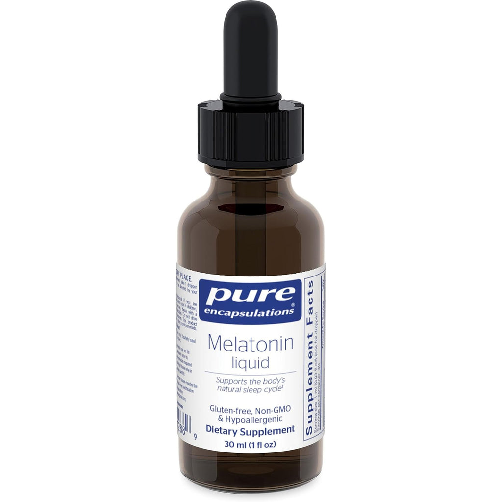 Pure Encapsulations Melatonin Liquid | Hypoallergenic Supplement Supports the Body'S Natural Sleep Cycle | 1 Fl. Oz.