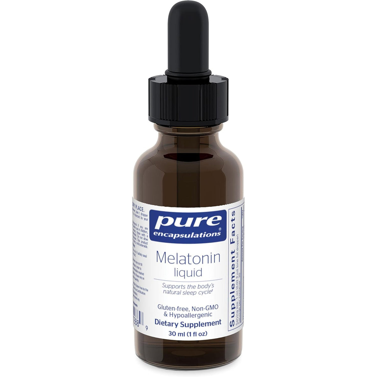 Pure Encapsulations Melatonin Liquid | Hypoallergenic Supplement Supports the Body'S Natural Sleep Cycle | 1 Fl. Oz.