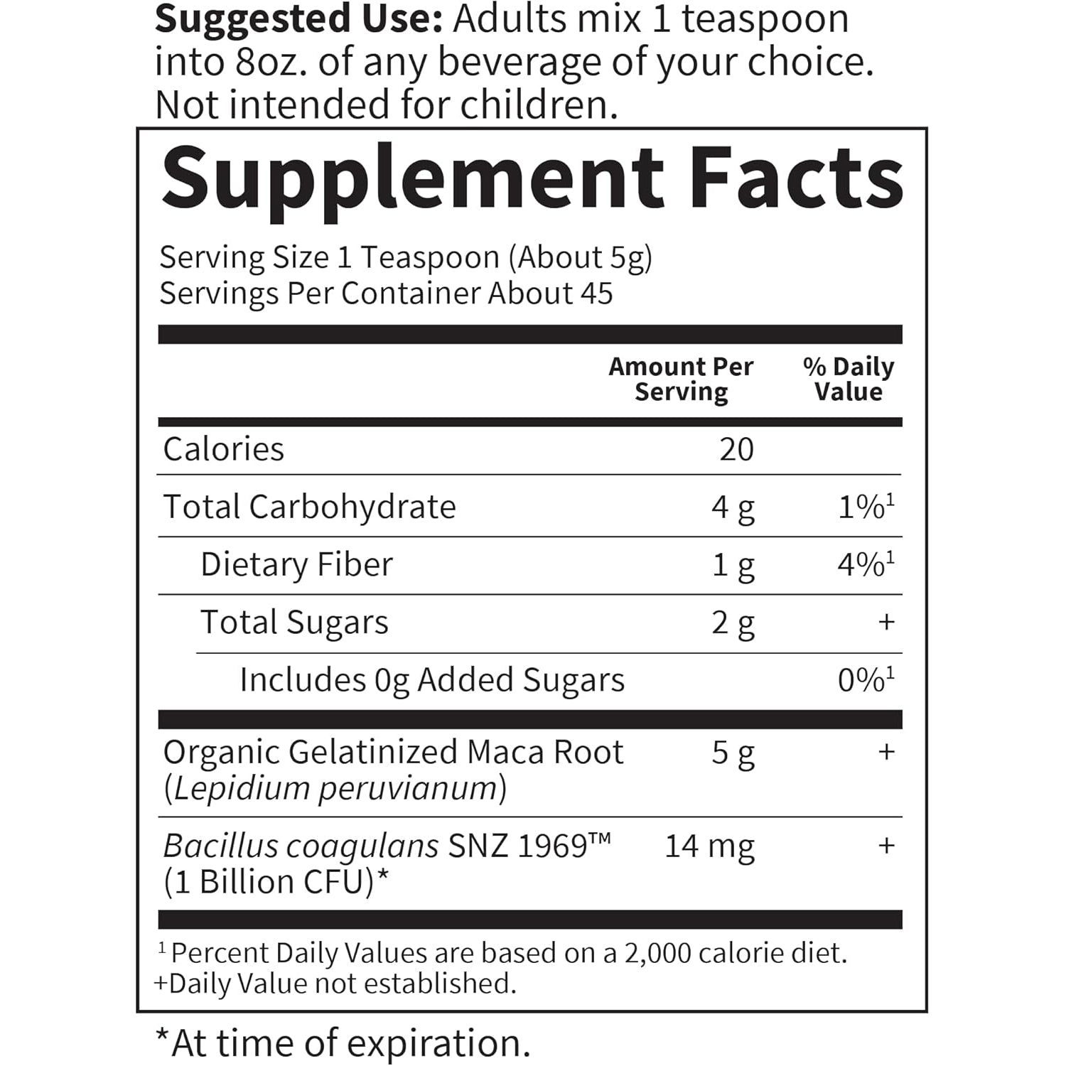 Garden of Life Organics Fair Trade Gelatinized Peruvian Maca Root Energy Boost 7.93 Oz (225G) Powder with Probiotics, Certified Organic, Non-Gmo, Vegan & Gluten Free Herbal Supplements