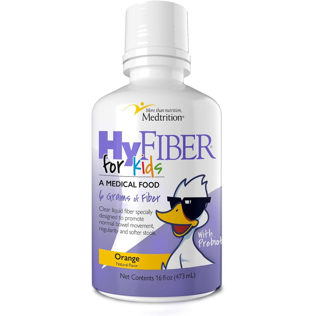 Medtrition Hyfiber Liquid Fiber for Kids in Only One Tablespoon, Supports Regularity and Softer Stools, FOS Prebiotics for Gut Health, 6 Grams of Fiber, 32 Servings per Bottle