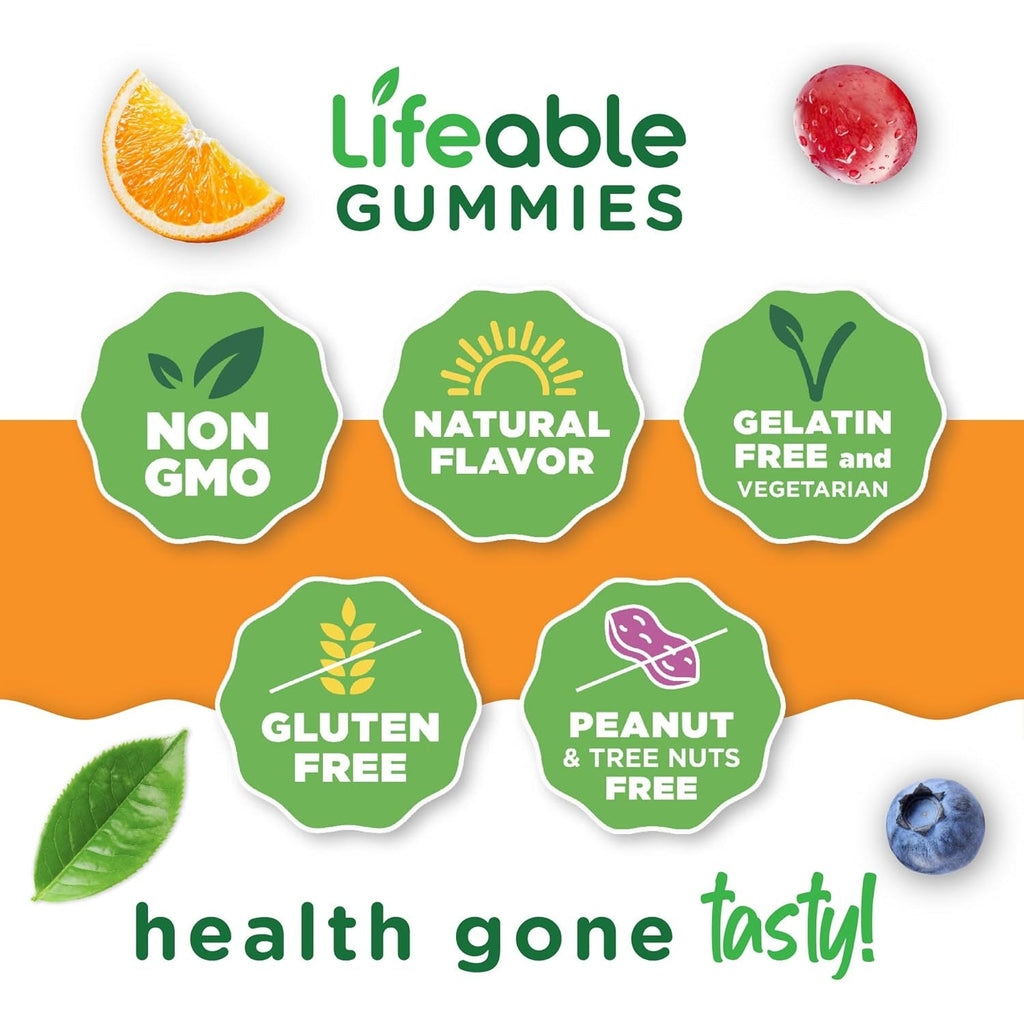 Lifeable Moringa Gummies for Adults | 400 Mg Moringa Extract | Great Tasting Moringa Supplement | Antioxidant Superfood for Men Women | 60 Gummies