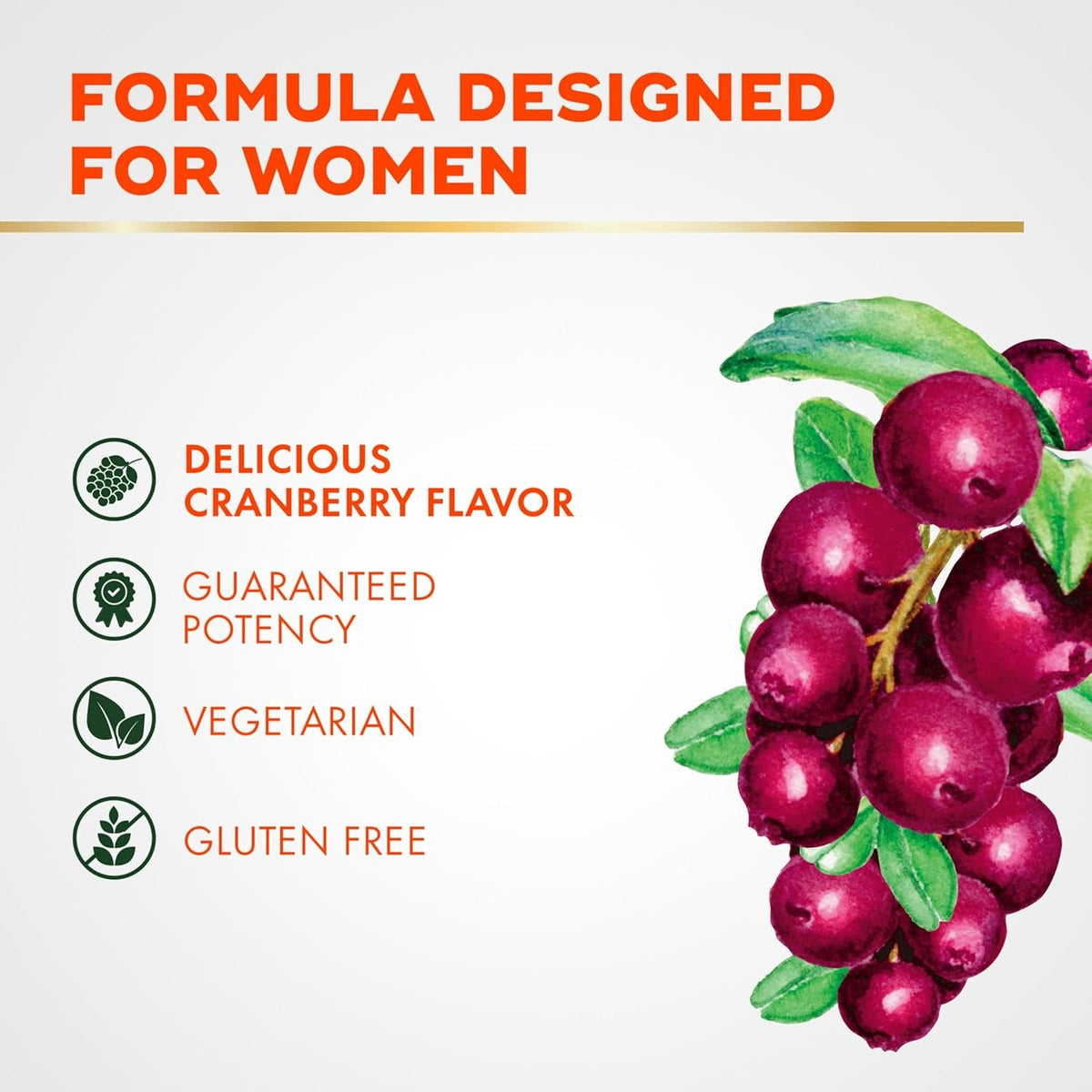 Align Probiotic, Women'S Dualbiotic, Womens Probiotic Gummies, Prebiotics and Probiotics for Women, with Cranberry for Urinary Tract Health*, Cranberry Flavor, 50 Gummies