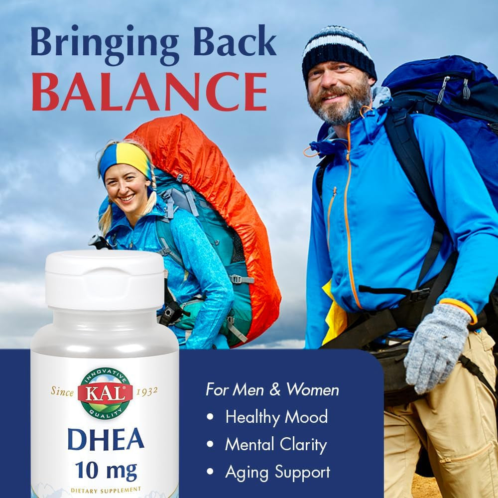 KAL DHEA-10 Tablets, 10Mg, 60 Count