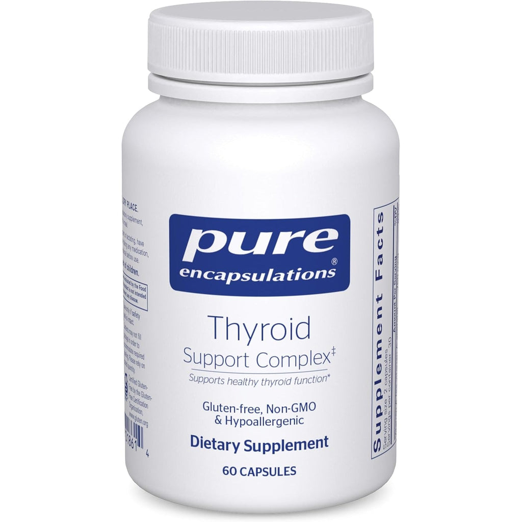 Pure Encapsulations Thyroid Support Complex - Supports Thyroid Health* - Antioxidant Infusion - with Ashwagandha & Iodine - Non-Gmo & Vegetarian - 60 Capsules