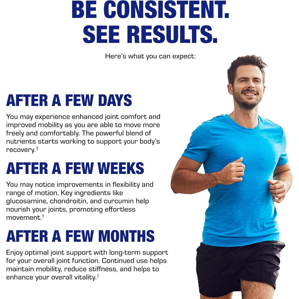 Nutra Disc & Joint Support Supplement - Clinically Formulated Restorative Cartilage Ligament and Tendon Supplement with Patented Meriva Curcumin & Glucosamine and Chondroitin for Adults - 90 Servings