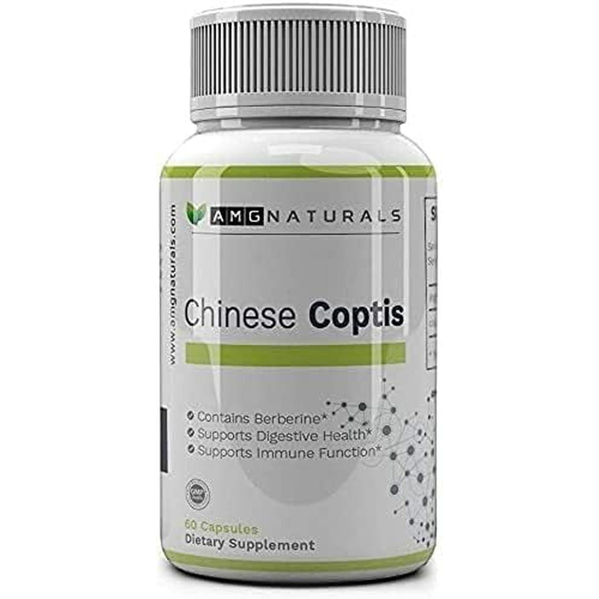 Chinese Coptis (Coptis Chinensis) - No Binder, No Fillers - Potent Whole Herb Huang Lian Su - Goldthread 550Mg Berberine Coptisine - Packaging May Vary