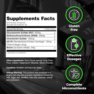Species Nutrition Arthrolyze Joint Repair Supplement, Fortified with UC-II Collagen, MSM, Glucosamine, Chondroitin, High Potency Connective Tissue & Joint Support (300 Capsules)