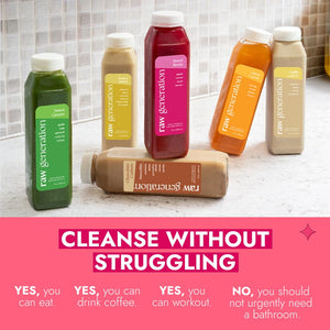 Raw Generation Protein Juice Cleanse (10-Day) – Juice & Smoothie Cleanse for Lean Muscle and Weight Loss | Workout Support, Reduced Bloating & Energy Boost