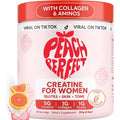 Peach Perfect Creatine for Women – Micronized Creatine Monohydrate Powder with BCAA & Collagen for Glute Strength Support, Boosts Energy, Focus, Strength, and Endurance – Pink Lemonade, 30 Servings