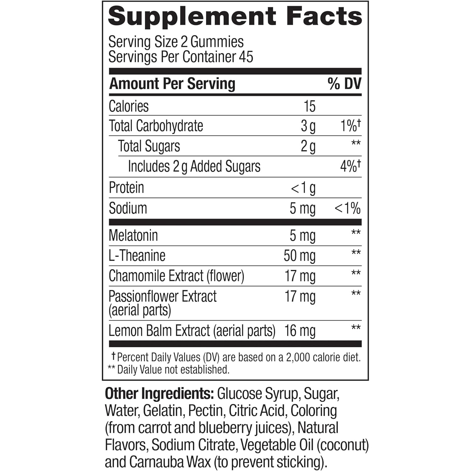 OLLY Extra Strength Sleep Gummy 5 Mg Melatonin, L-Theanine, Chamomile, Lemon Balm Extracts, Sleep Aid, Blackberry Flavor - 90 Count