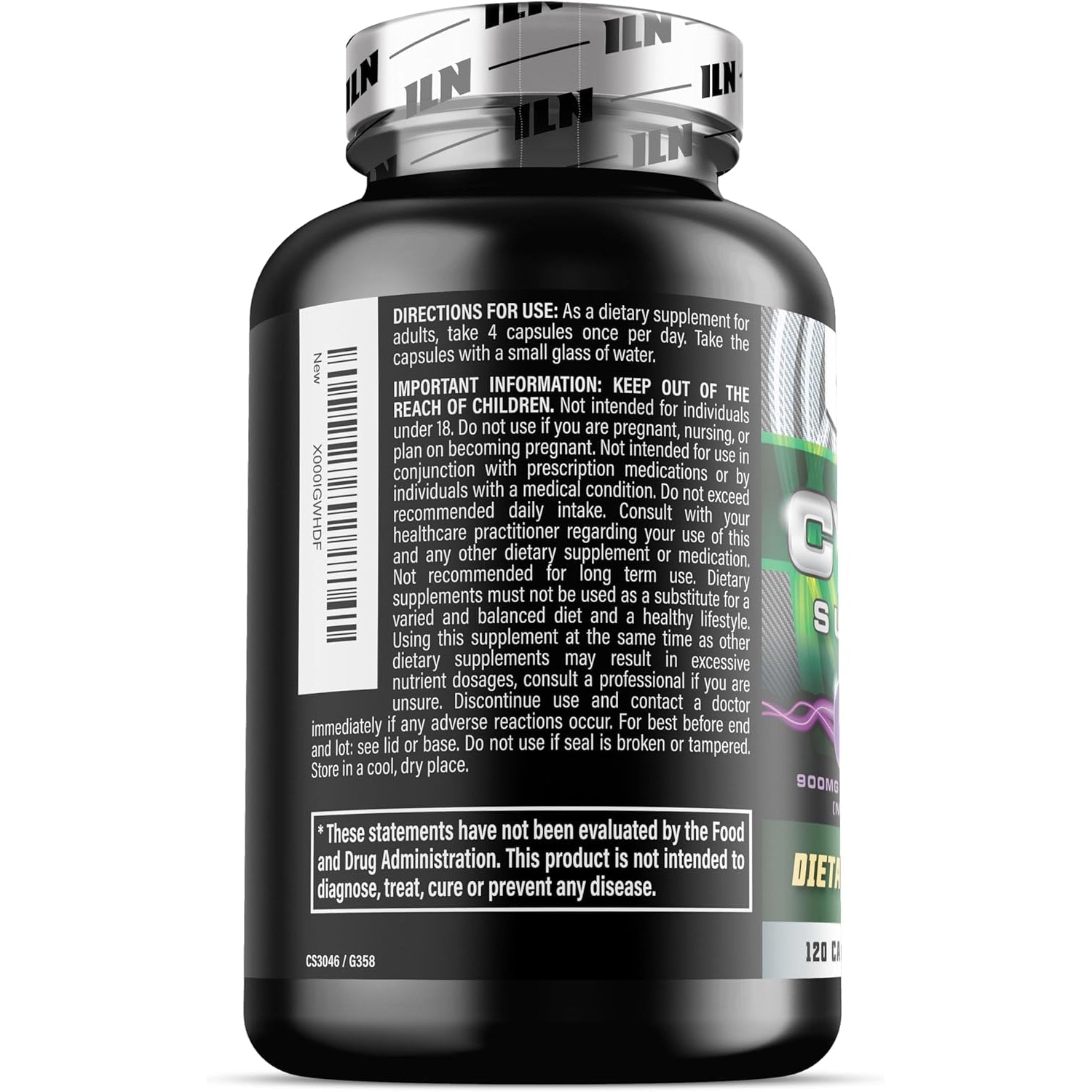 Iron Labs Nutrition: Cycle Support plus NAC (N-Acetyl-L-Cysteine) - on Cycle Support Supplements for Men - N Acetyl L Cysteine and Milk Thistle (120 Capsules)