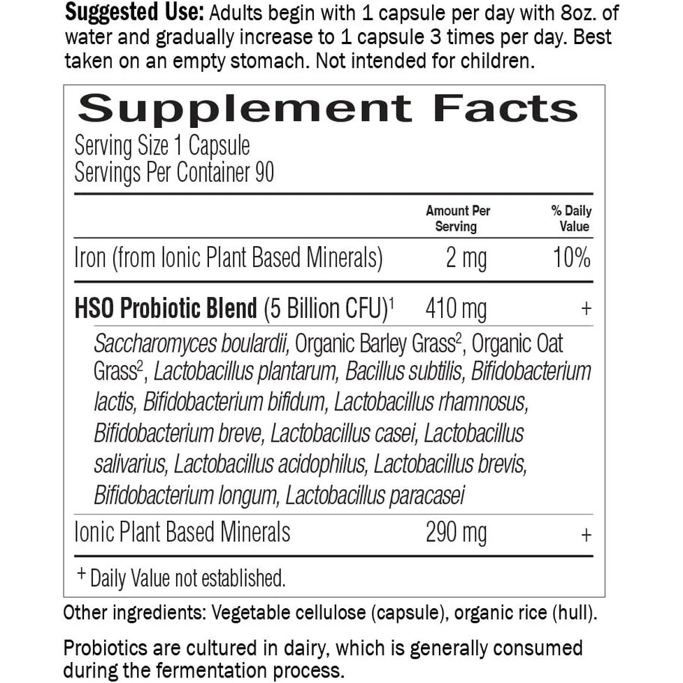Garden of Life Probiotics for Digestive Health Balance, Primal Defense Ultra Ultimate Formula, 15 Billion CFU and 13 Strains plus Hsos, Vegetarian and Gluten Free, 90 Capsules