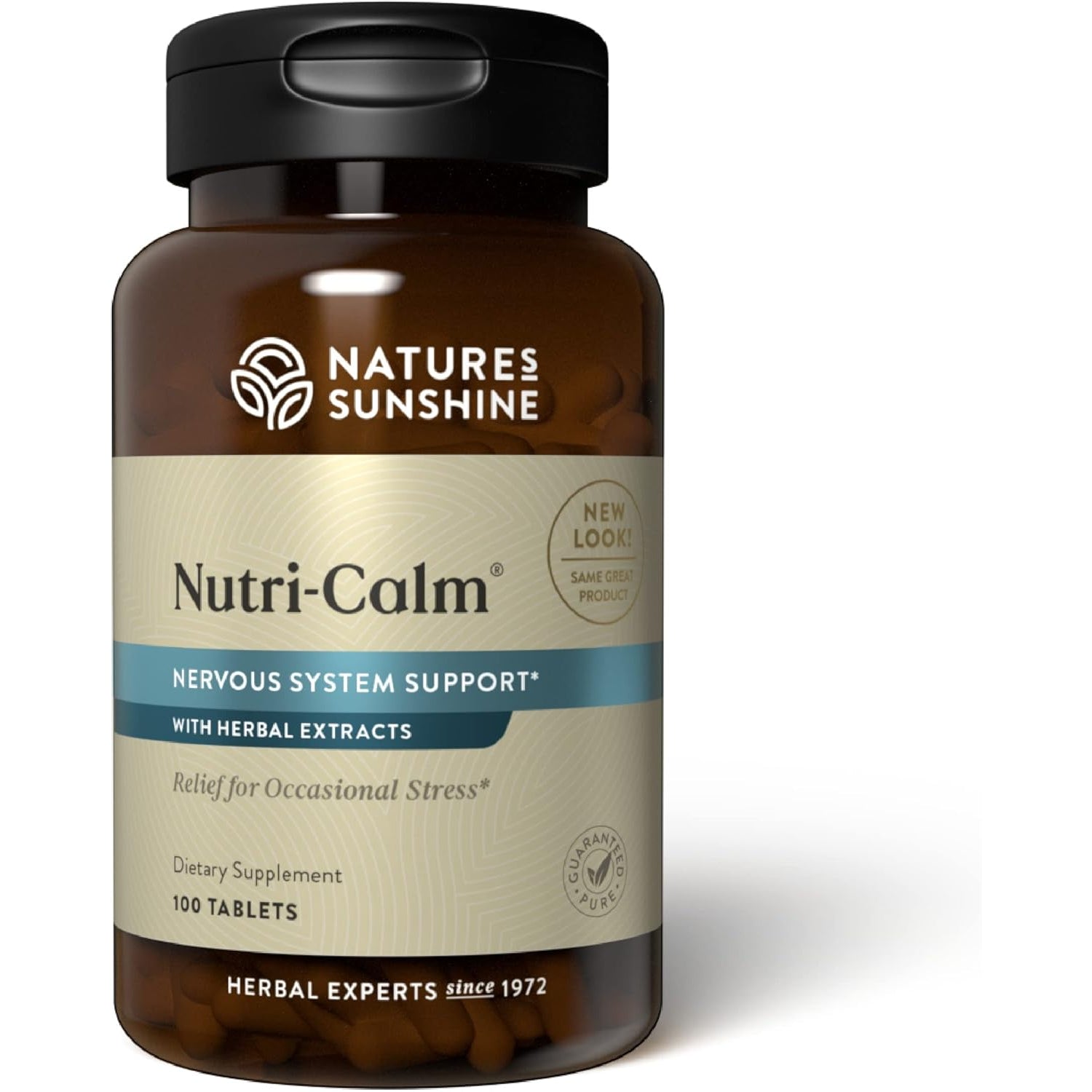 Nature'S Sunshine Nutri-Calm- Herbal Stress Relief Supplement for Natural Relief, Mood Support and Boost, Nervous System Support - 100 Count