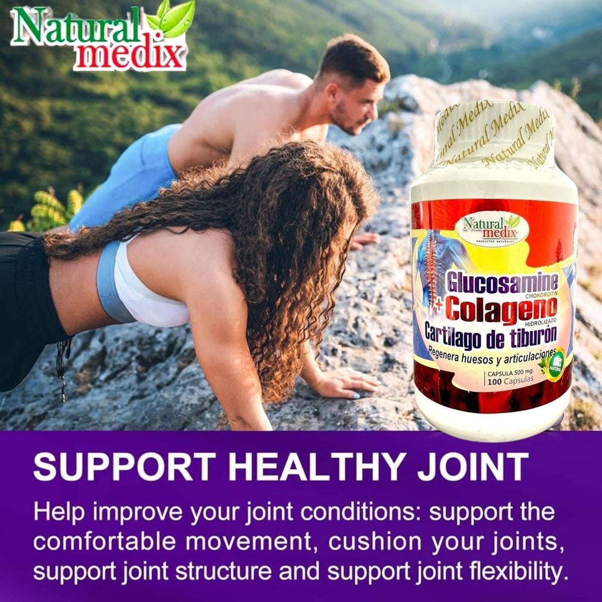 GLUCOSAMINE CHONDROITIN + HYDROLYZED Collagen + Cartilage Complex - Premium Joint Support 100% Peruvian Supplement