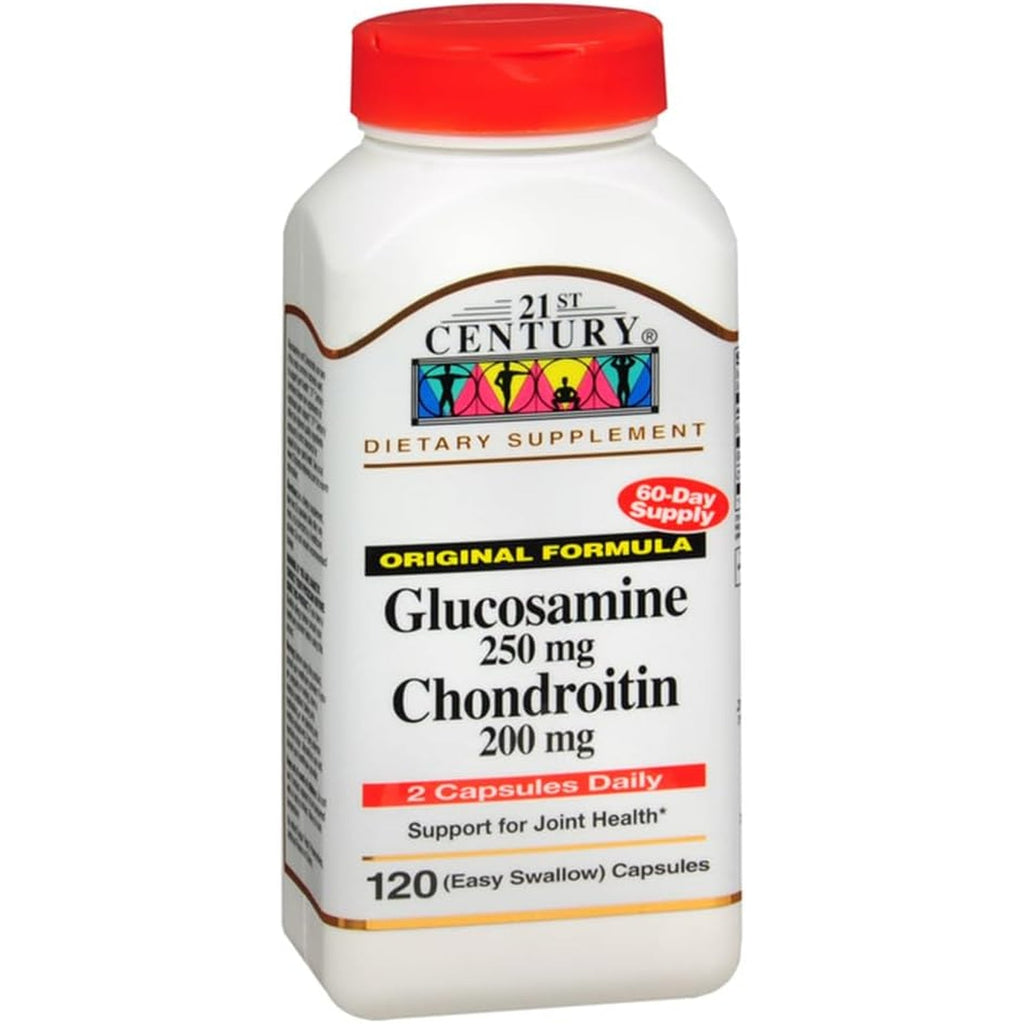 21St Century Glucosamine 250 Mg and Chondroitin 200 Mg Capsules, 120 Count