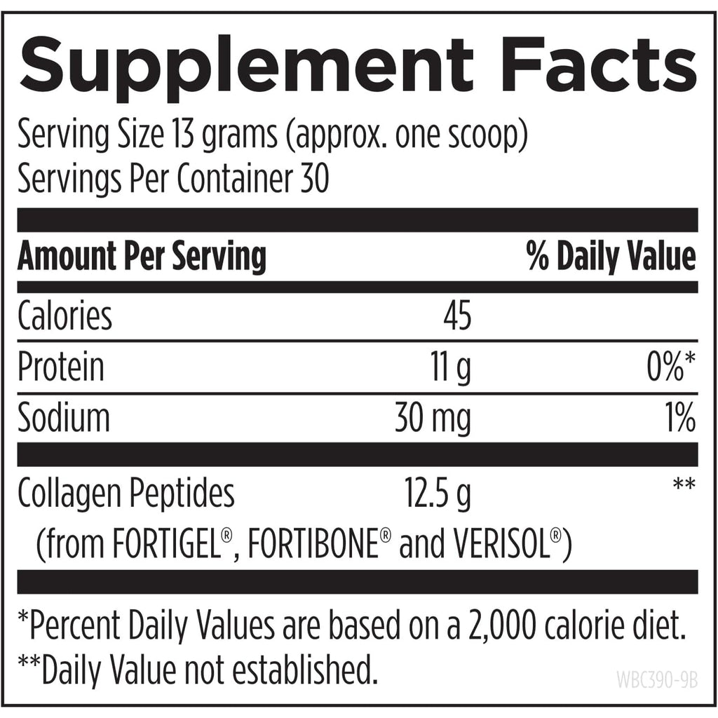 Designs for Health Whole Body Collagen Powder - Hydrolyzed Collagen Peptides Powder for Healthy Skin & Hair, Joint + Bone Health - Fortigel & Verisol Collagen, Unflavored (30 Servings)