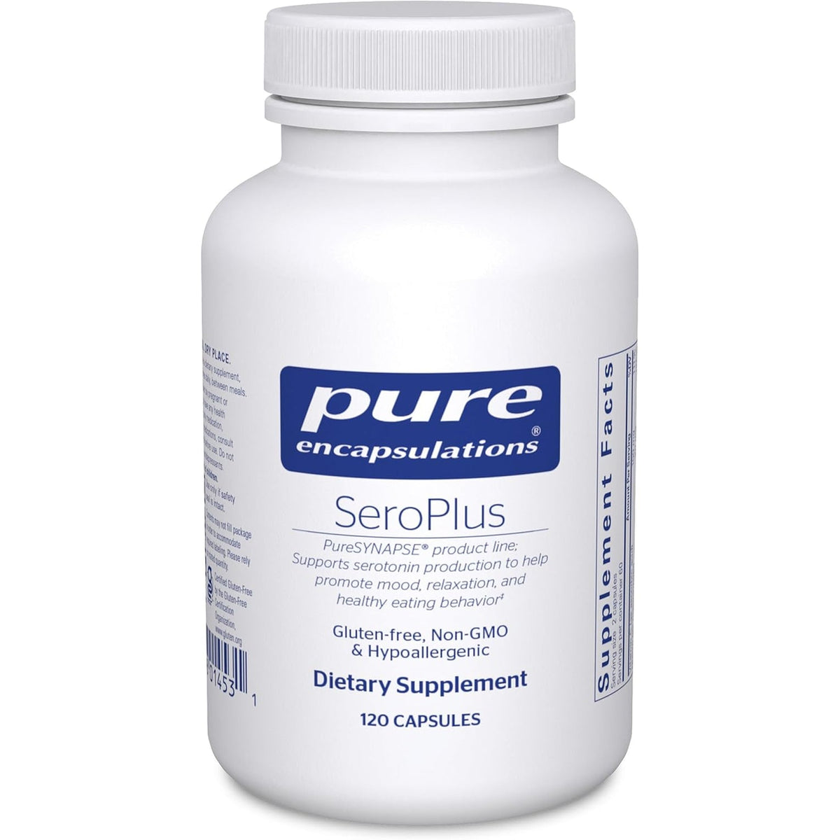 Pure Encapsulations Seroplus | Hypoallergenic Serotonin Support to Support Moderate Occasional Stress | 120 Capsules