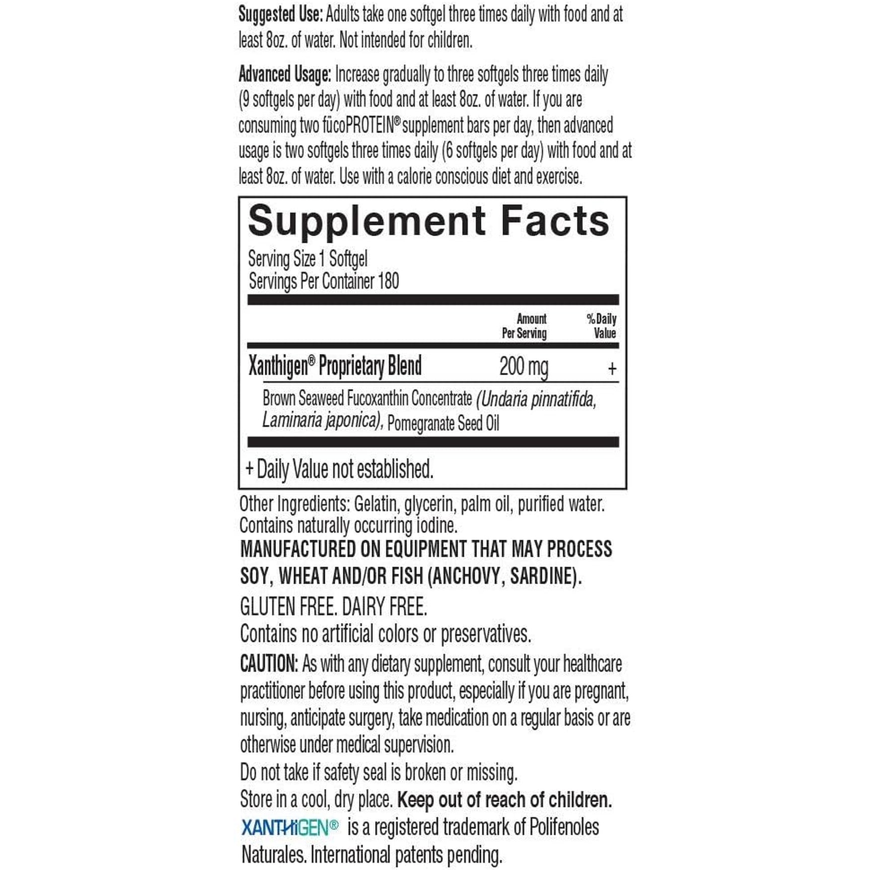 Garden of Life Fucothin Fucoxanthin Weight Loss Pills – Whole Food Diet Pill with Brown Seaweed and Pomegranate Seed Oil for Natural Weight Management, Non‑Stimulant Dietary Supplement, 180 Softgels