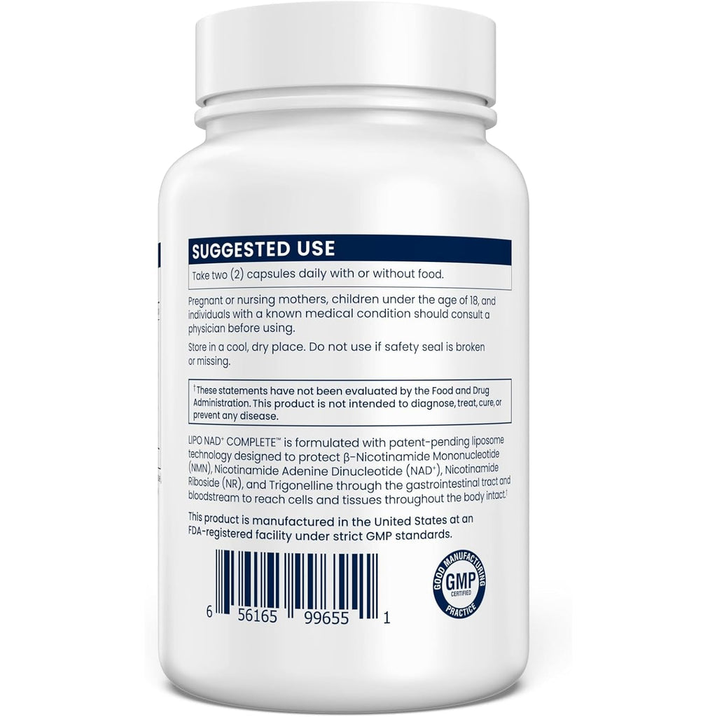 Renue by Science NAD+ Complete | 120 Liposomal NAD Supplement Capsules with NMN, NR & Trigonelline - 310Mg NMN & 160Mg NAD per Serving | Bioavailable Formula for Increased Absorption | Made in the USA
