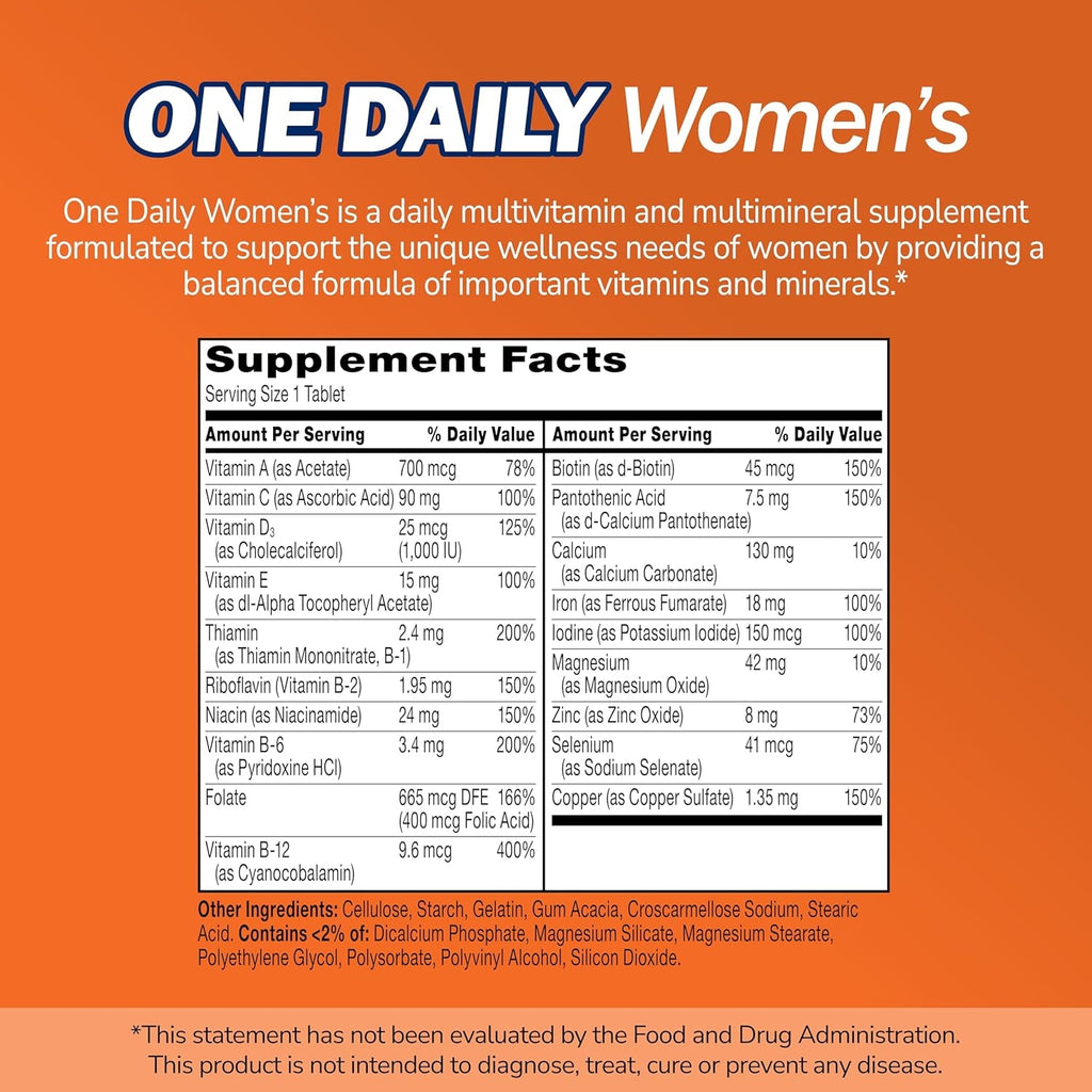 21St Century One Daily Women'S Tablets, 100 Count