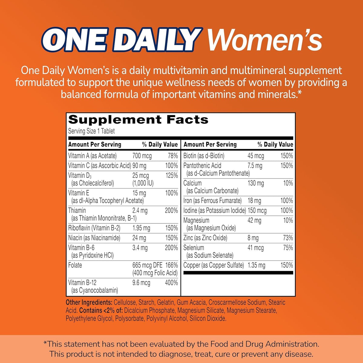 21St Century One Daily Women'S Tablets, 100 Count