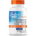 Doctor'S Best Glucosamine Chondroitin MSM + UC-II - Joint Health Support Supplement for Women & Men, Nutritional Support for Joint Strength, Hair, Skin, & Nails, Gluten Free, Non GMO - 90 Veg Capsules