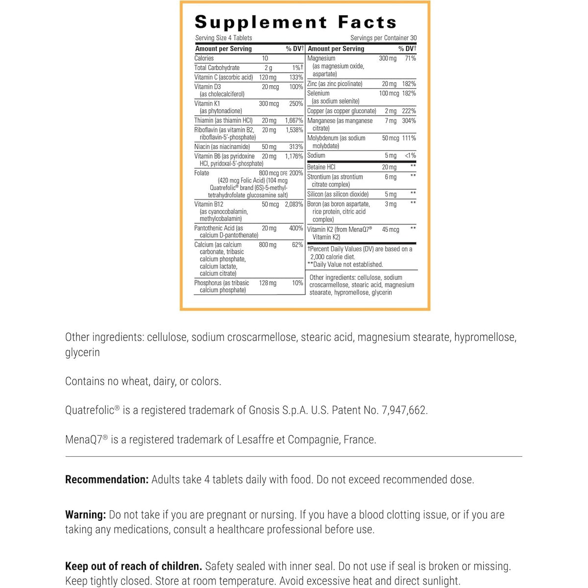 Integrative Therapeutics Osteoprime Ultra - Supplement for Supporting Healthy Bones* - Supports Bones & Calcium Absorption* - Includes Essential Vitamins & Minerals - 120 Count (30 Servings)