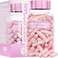 Beef Organ Supplement for Women | 9-Organ Formula with Herbal Support, Liver, Uterus, Ovary, Heart & Kidney for Feminine Balance & Energy | New Zealand Grass-Fed | 60 Capsules